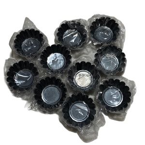 Egg Tart Molder Baking Shell 3 Inches 10 Pieces heavy duty Steel